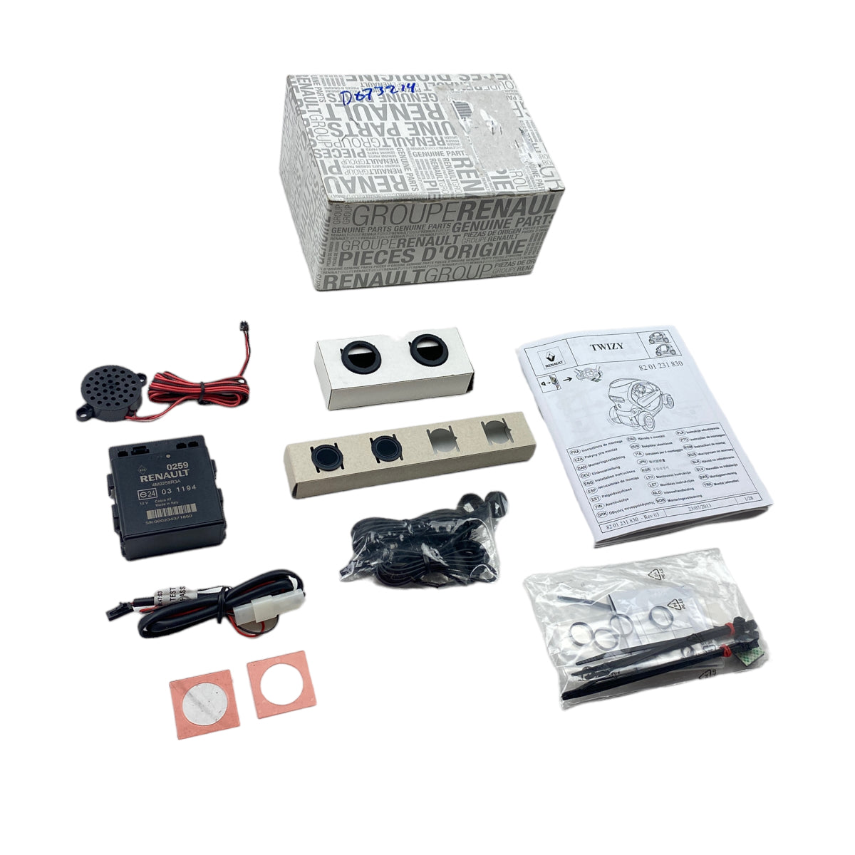 Pièce d’origine kit d’aide au stationnement arrière Parktronic pour Renault Twizy Z.E., 8201231830.
