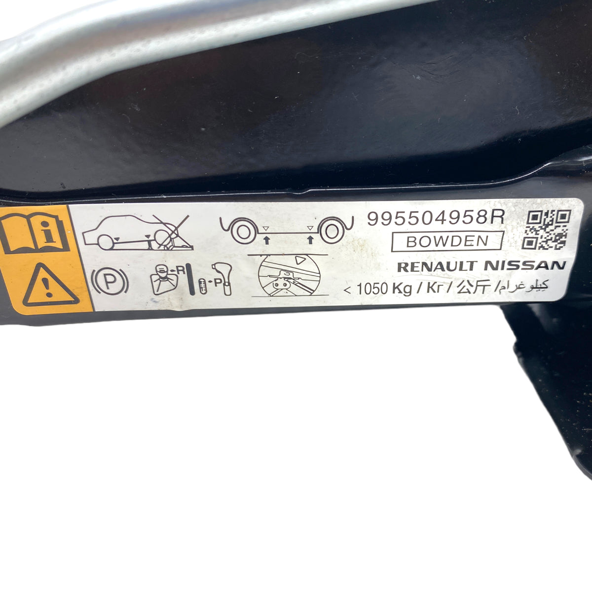 Pièce d'origine Cric avec clé de roue pour Dacia Duster I II 995504958R