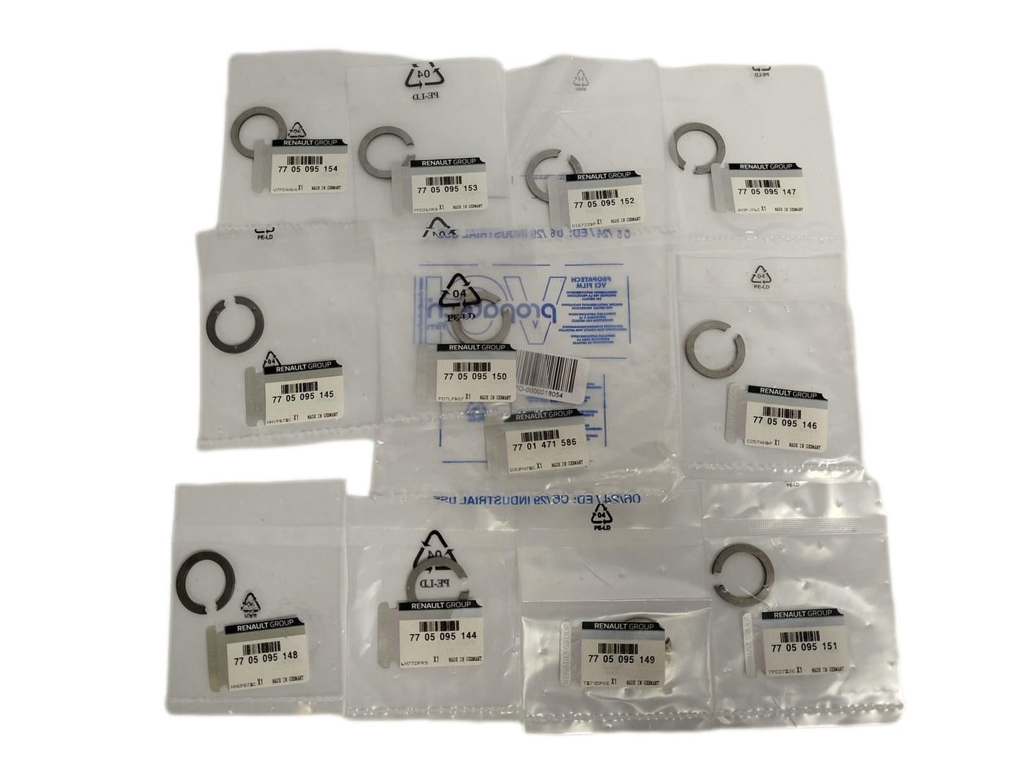 Kit de rondelles boîte de vitesse PK6 Renault - 7701471586.