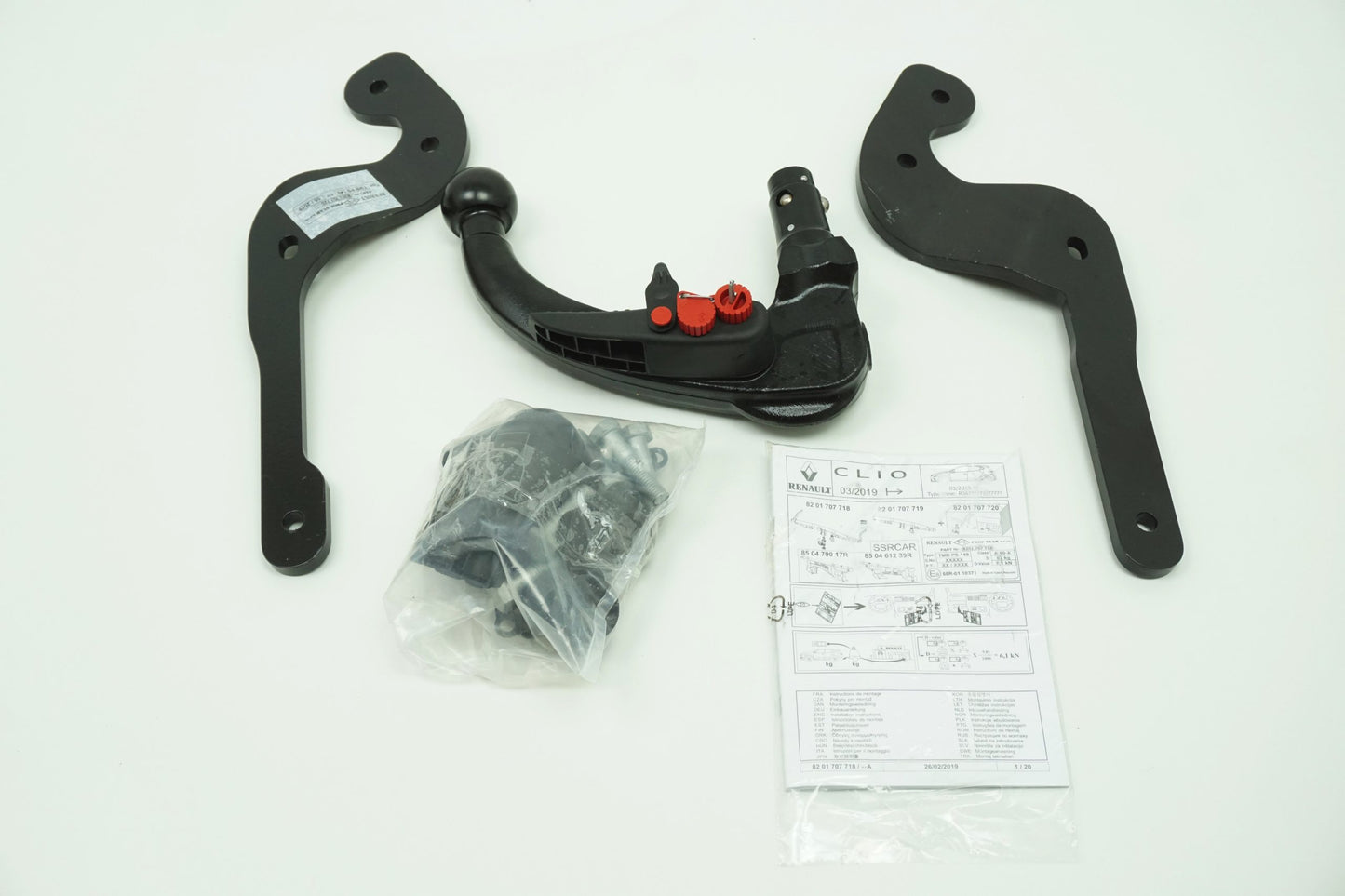 Pièce d'origine Kit de montage d'attelage pour Renault Clio IV 8201707720
