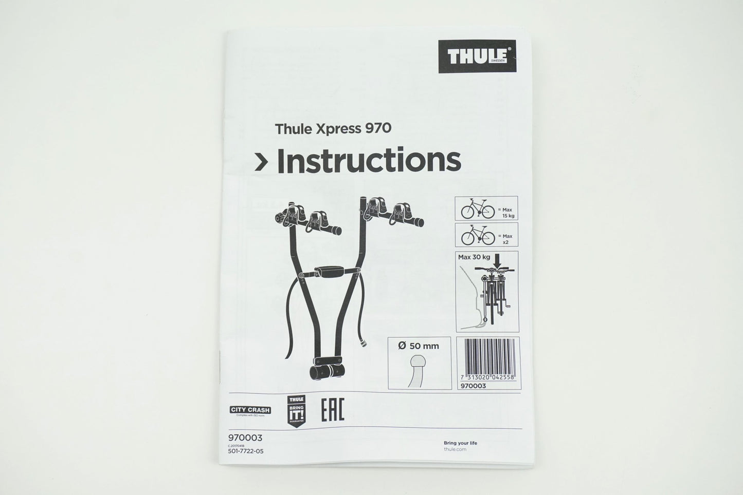 Pièce d'origine Porte-vélos Thule Xpress 970 pour Renault 7711577326