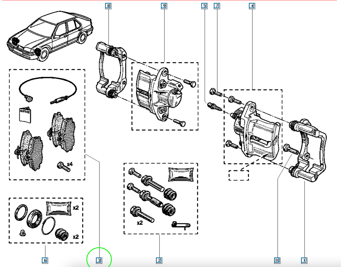 Pièce d'origine Plaquettes de frein avant pour Renault 7711130071
