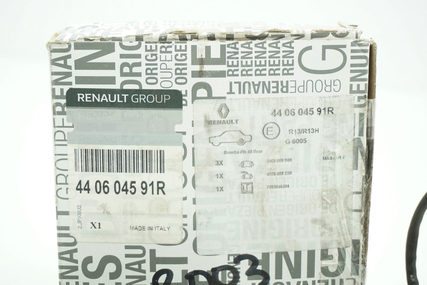Pièce d'origine Plaquettes de frein arrière pour Renault Master III 440604591R