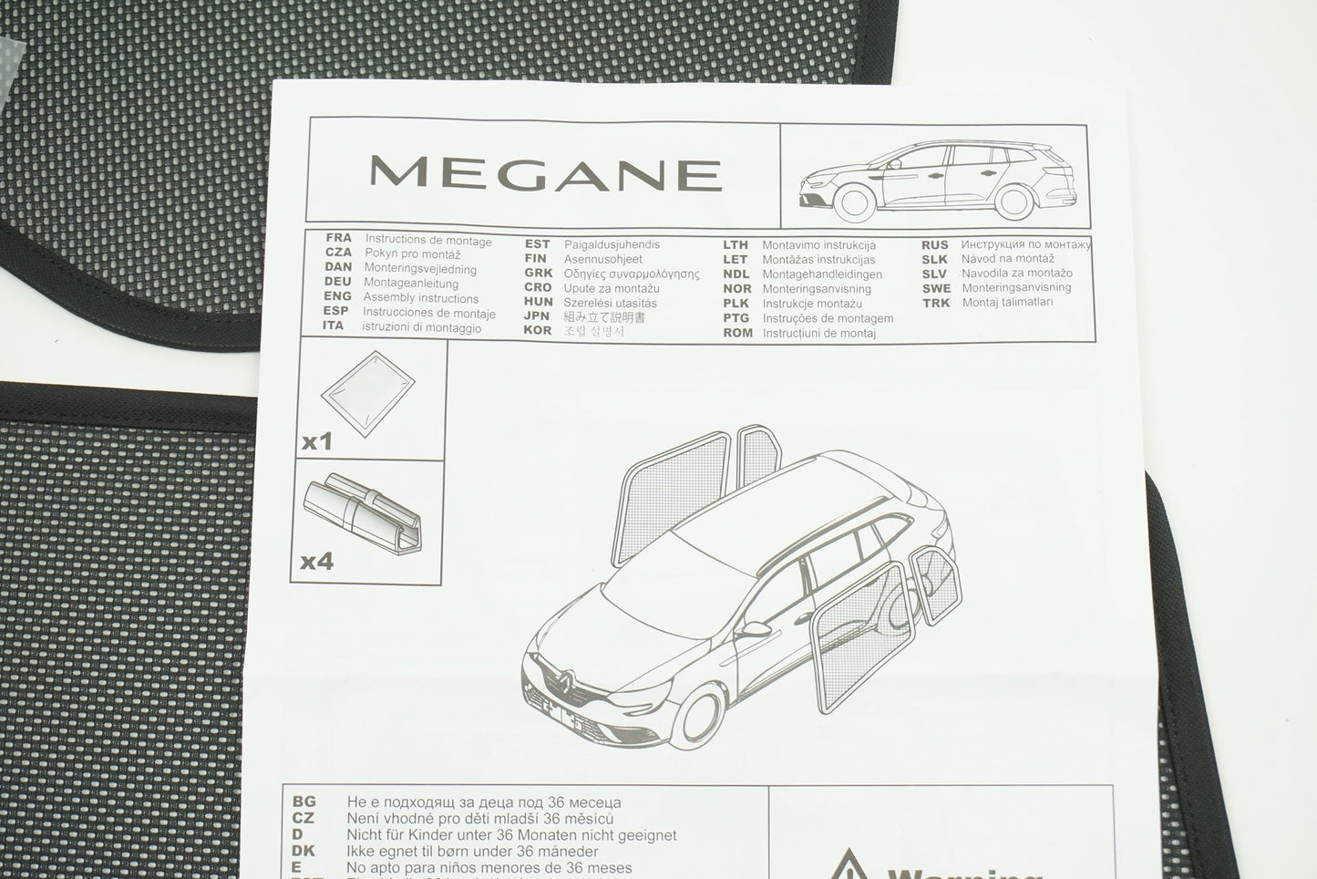 Pièce d'origine Pare-soleil de vitres pour Renault Mégane 8201612882