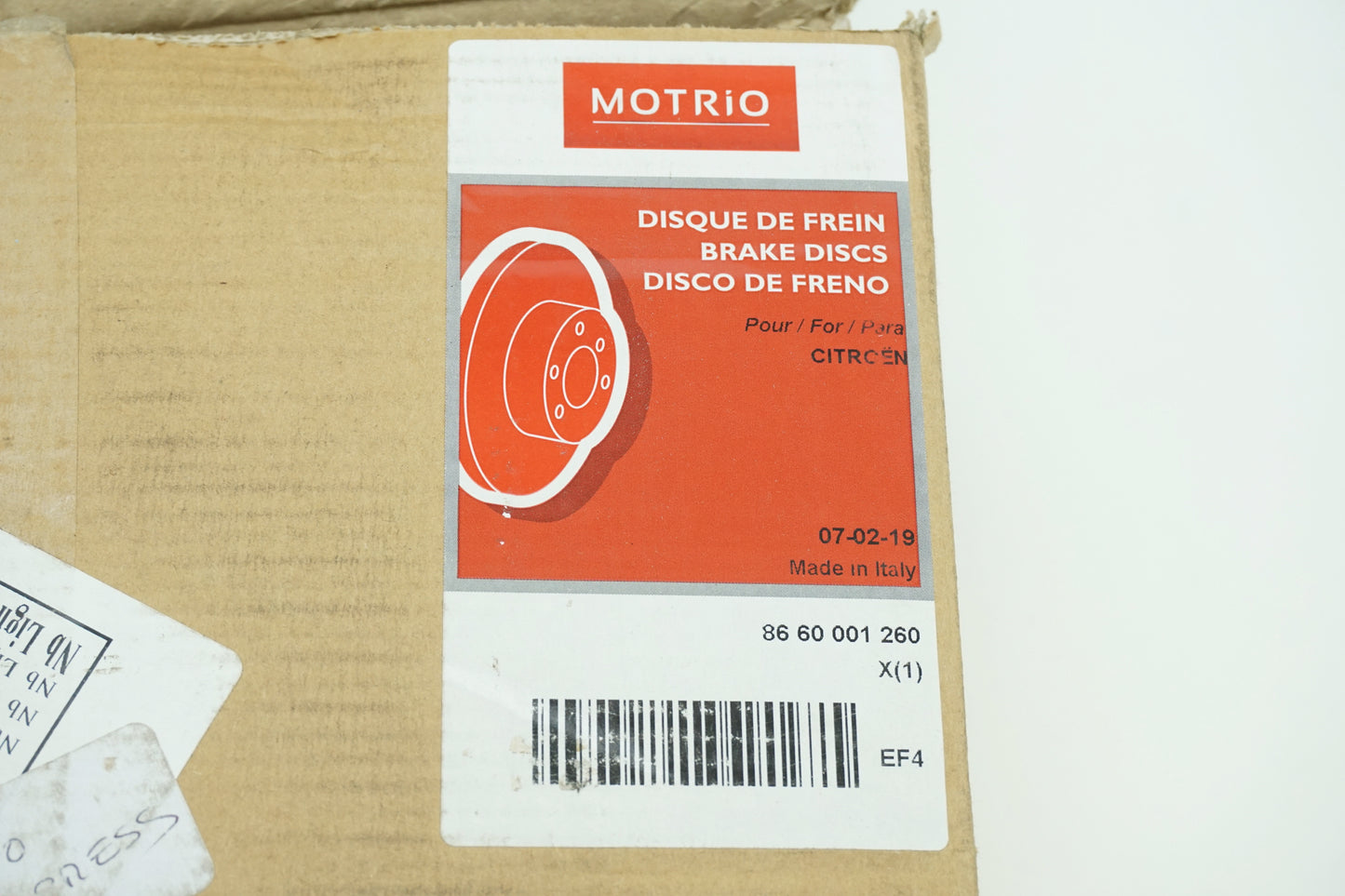 Pièce d'origine Disques de frein pour Citroën Jumper 8660001260