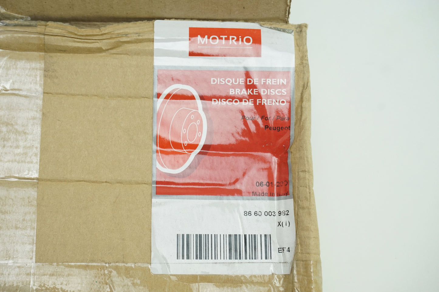 Pièce d'origine Disque de frein avant pour Peugeot 8660003982