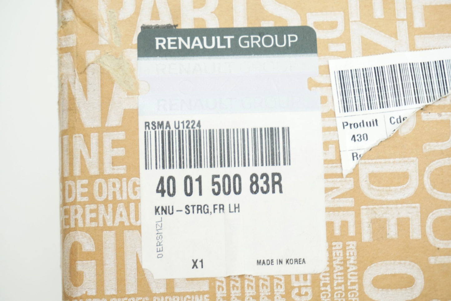 Pièce d'origine Pivot de fusée avant gauche pour Renault Megane III Scenic III 400150083R