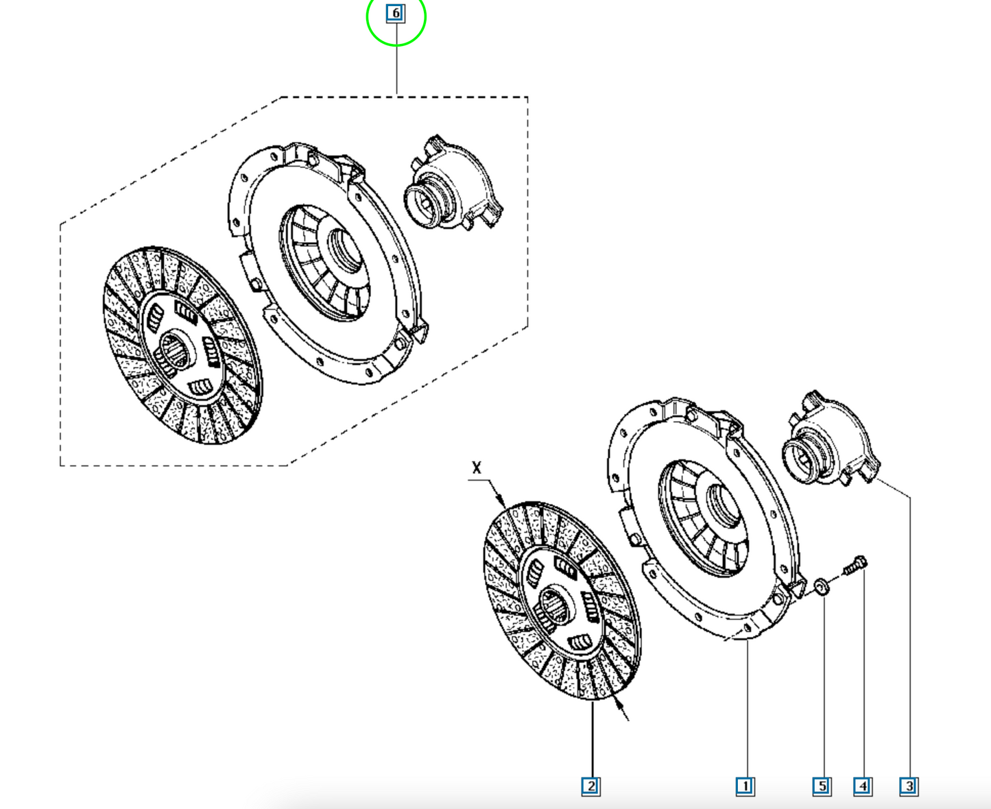 Pièce d'origine Kit d'embrayage pour Renault Mascott 5001868260
