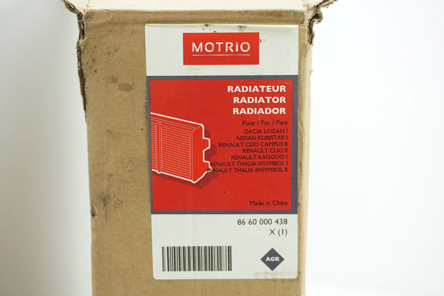 Pièce d'origine Radiateur moteur pour Dacia Logan Renault Clio Kangoo 8660000438