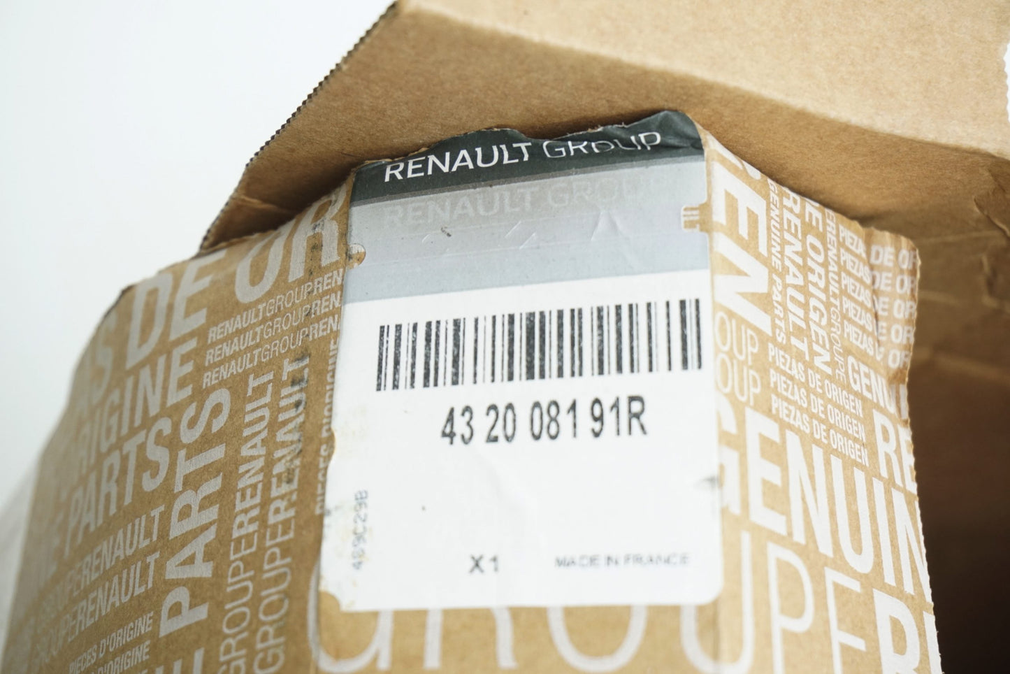 Pièce d'origine Disques de frein arrière 260 mm pour Renault Megane III 432008191R