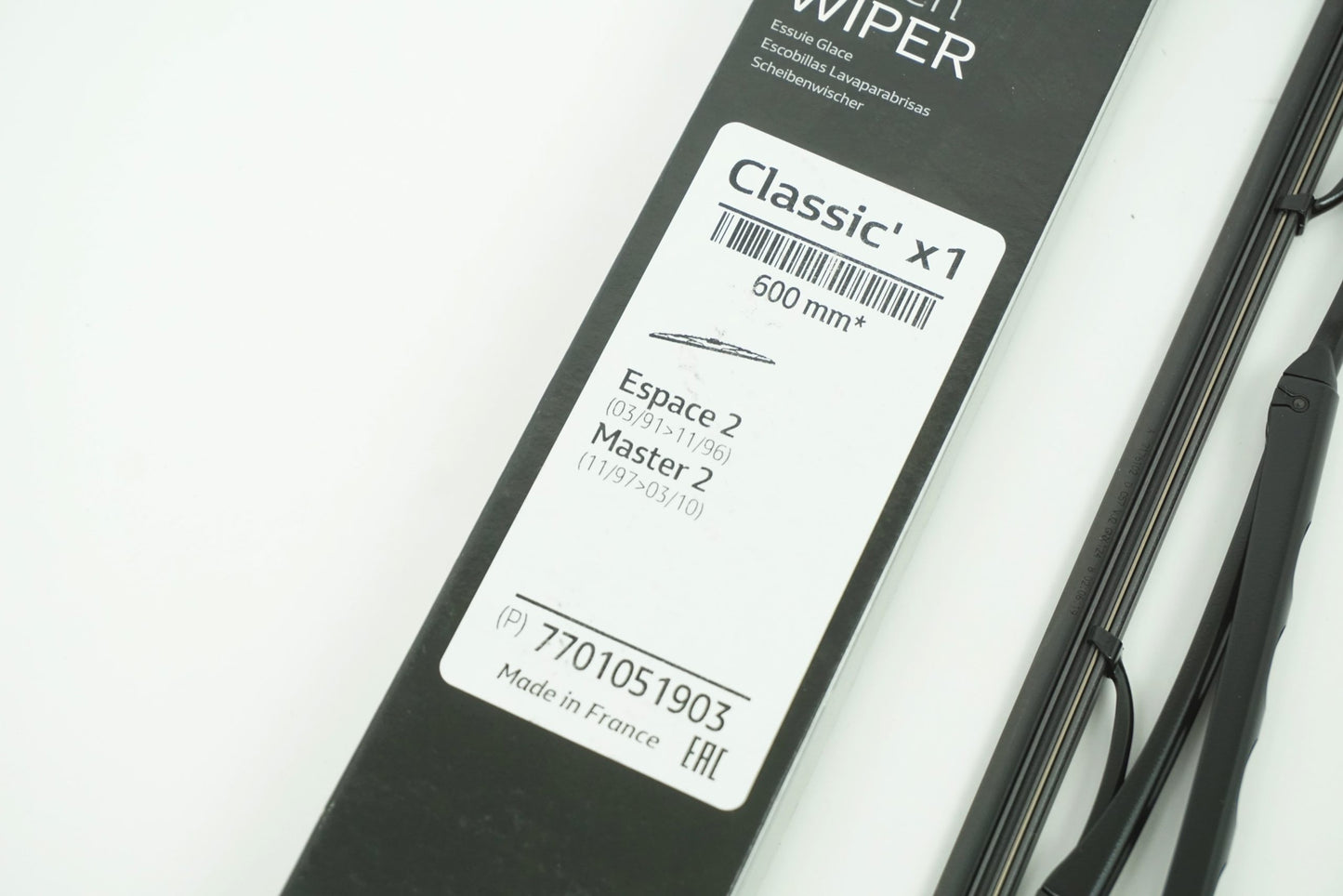 Balai d'essuie-glace avant 650 mm pour Renault Espace IV Master III