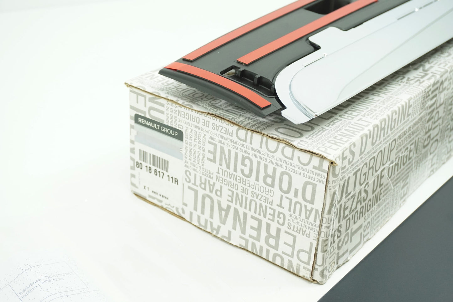 Pièce d'origine Baguette de porte avant droite pour Renault Scenic III 801861711R