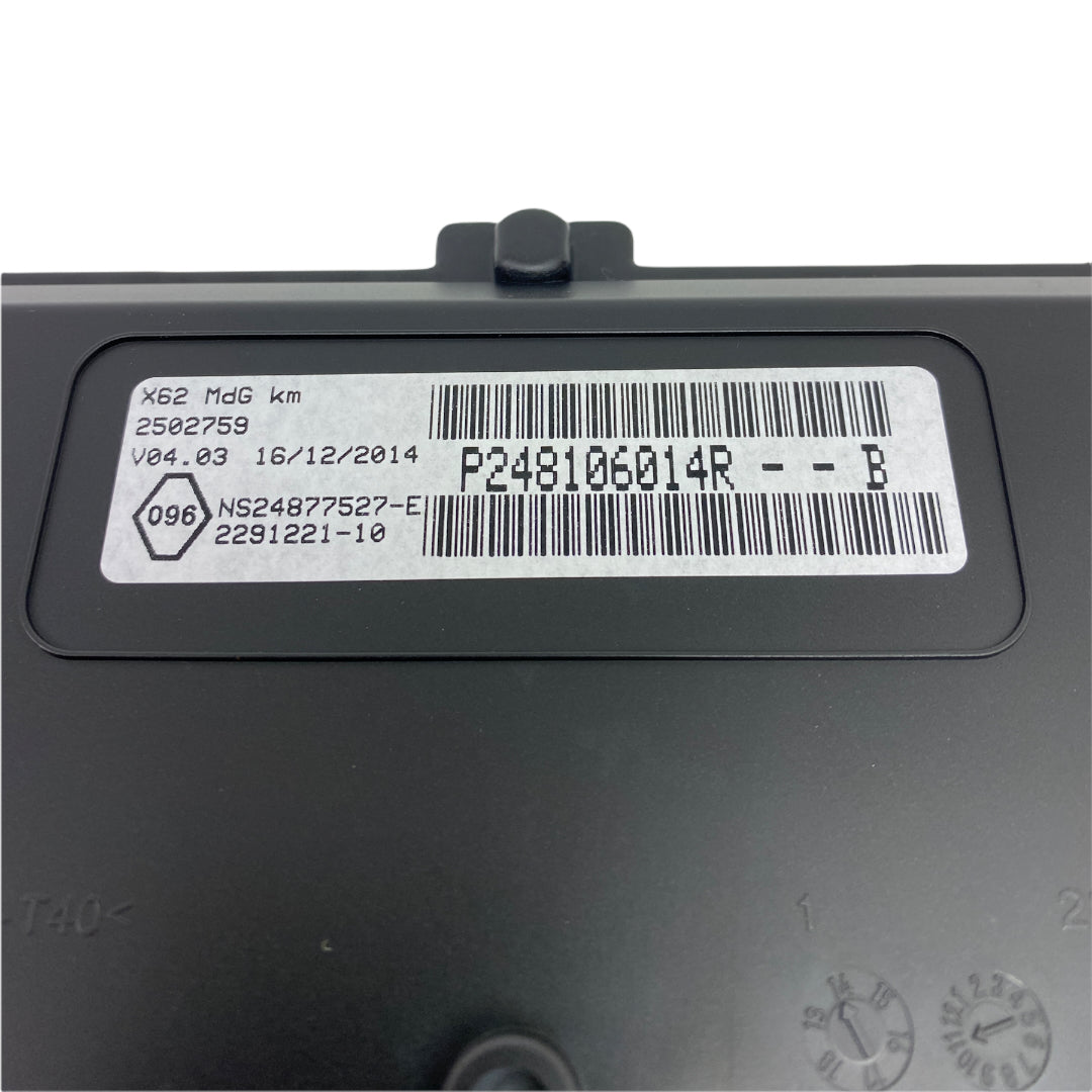 Pièce d'origine Combiné d'instruments compteur pour Renault Master III 248106014R