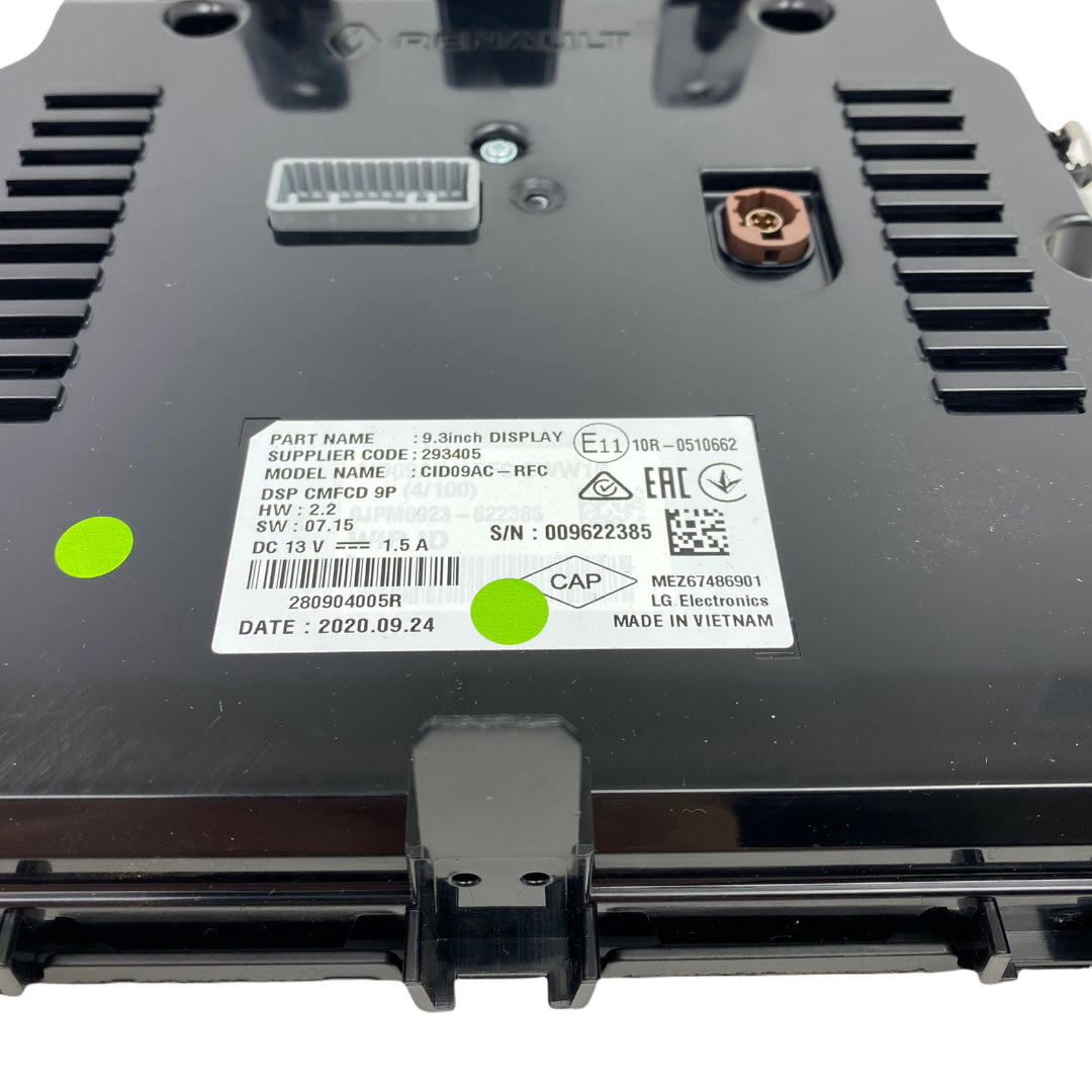 Pièce d'origine Écran de navigation LCD pour Renault Espace V restylée 280904005R