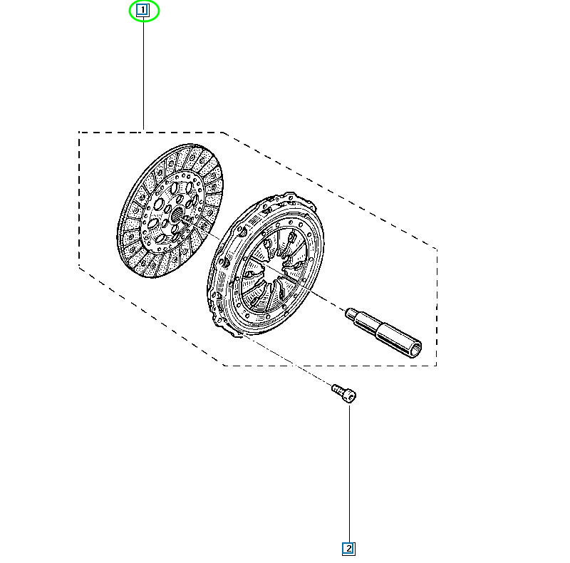 Pièce d'origine Kit d'embrayage pour Renault Megane II 302058570R
