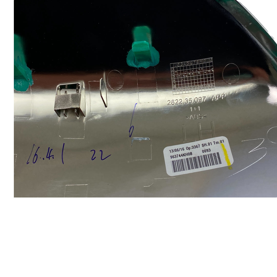 Pièce d'origine Coque de rétroviseur extérieur gauche chromée pour Nissan Navara D23 963744KH0B