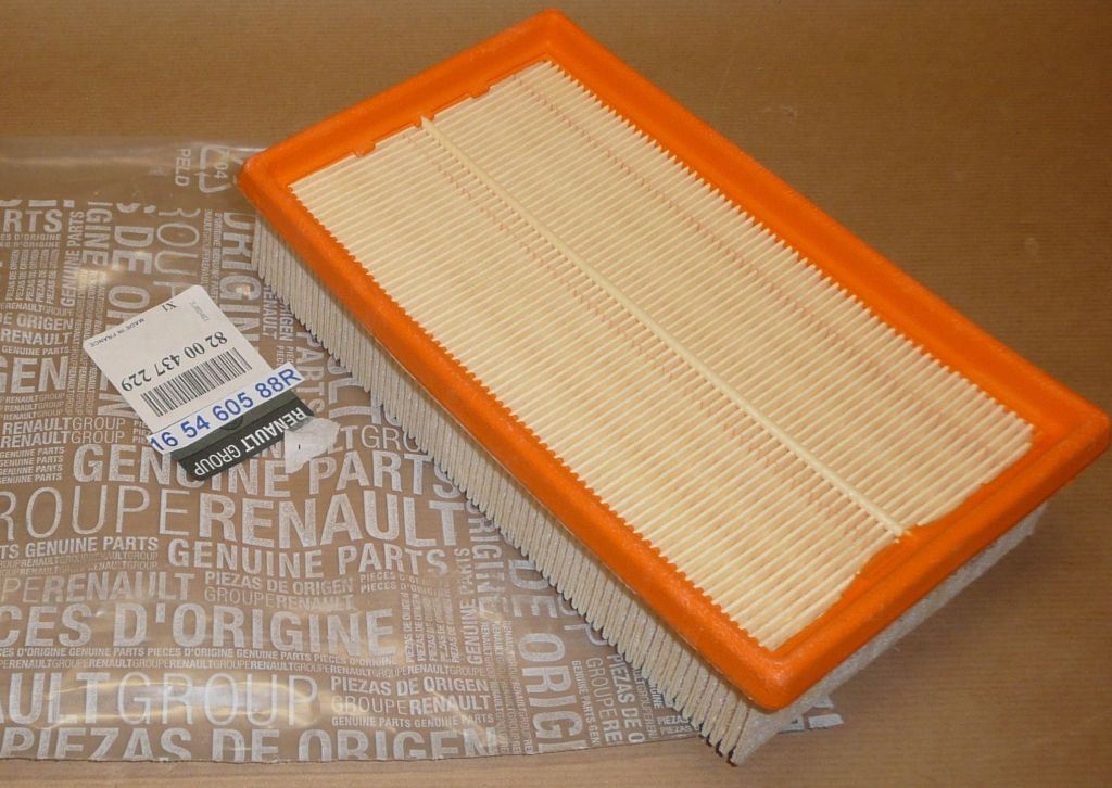 Filtre à air d’origine Renault — Clio 05-/Modus 1.5DCI — 165460588R — photographie de la pièce