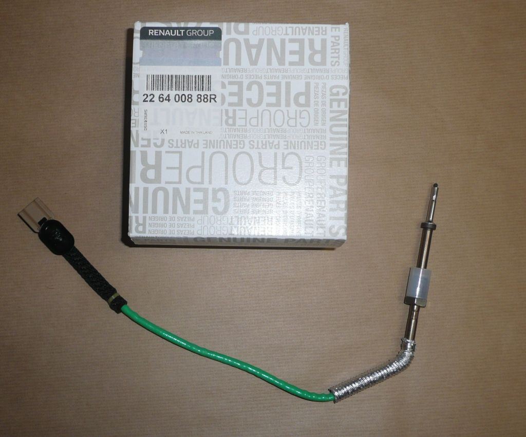Sonde de température des gaz d’échappement d’origine Renault — 2.3DCI Master 16- turbo — 226400888R — photographie de la pièce