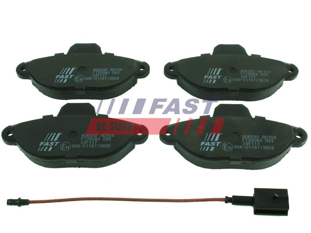 PLAQUETTES DE FREIN FIAT 500 07> AVANT CAPTEUR 1.2.