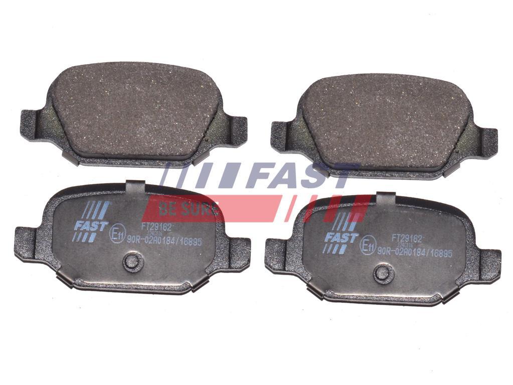 PLAQUETTES DE FREIN FIAT PANDA 03> ARRIÈRE SANS CAPTEUR 1.4.