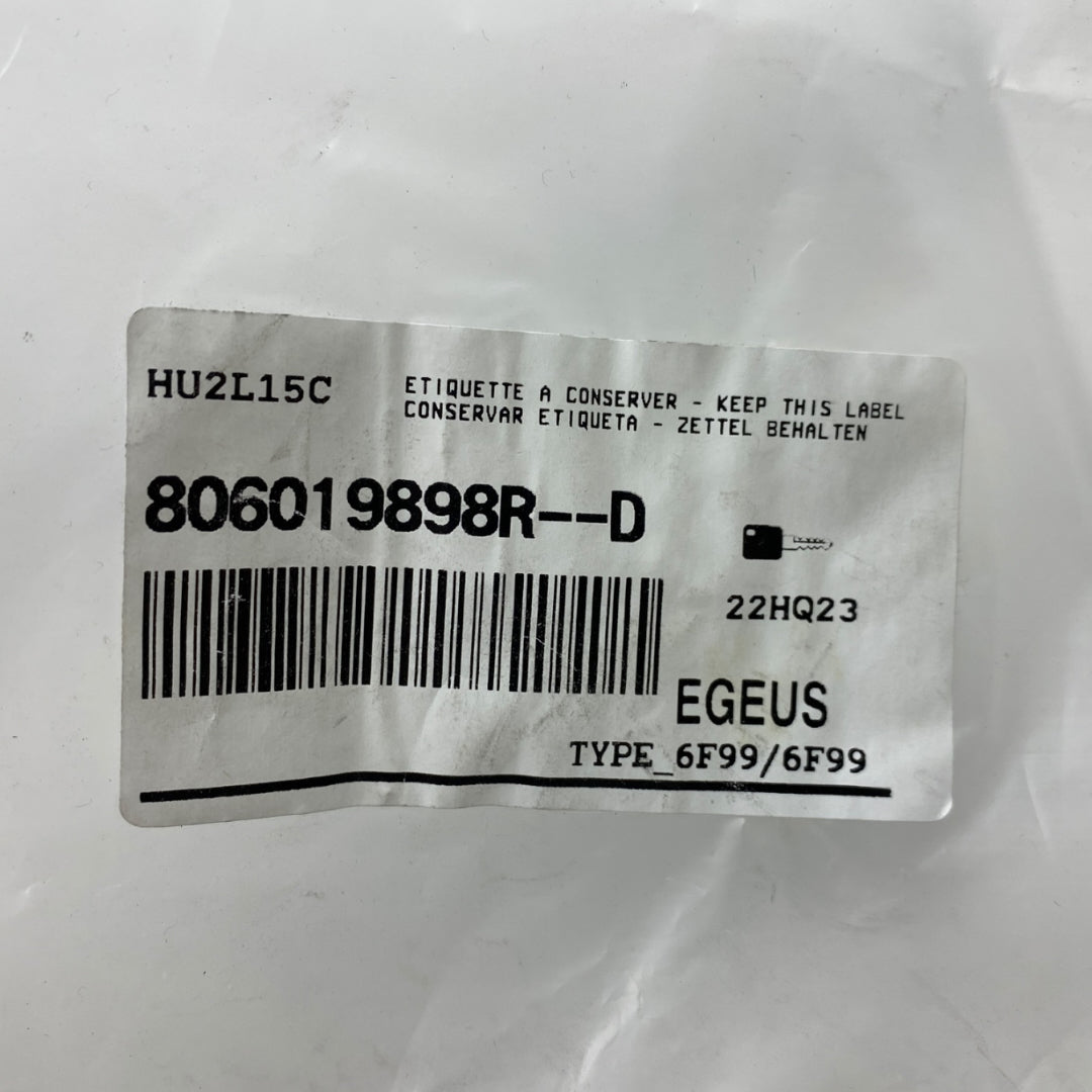 Pièce d'origine Antivol de direction avec 3 clés pour Renault Trafic III Master III Kangoo II 806019898R