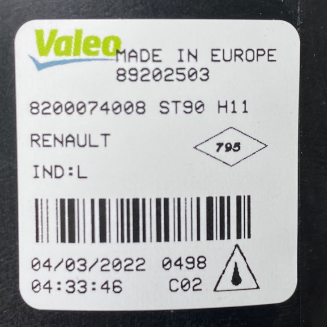 Pièce d'origine Feu antibrouillard Valeo pour Renault 8200074008