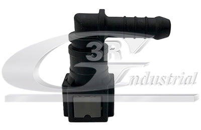 Raccord rapide de carburant femelle coudé 6 mm — 3RG 88019