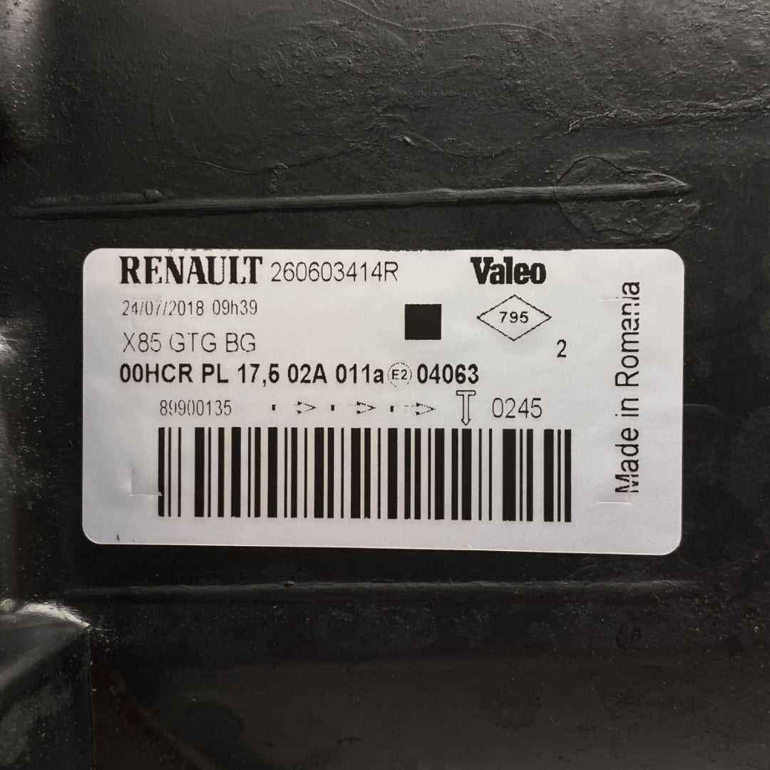 Pièce d'origine Phare gauche RHD pour Renault Clio III 260603414R