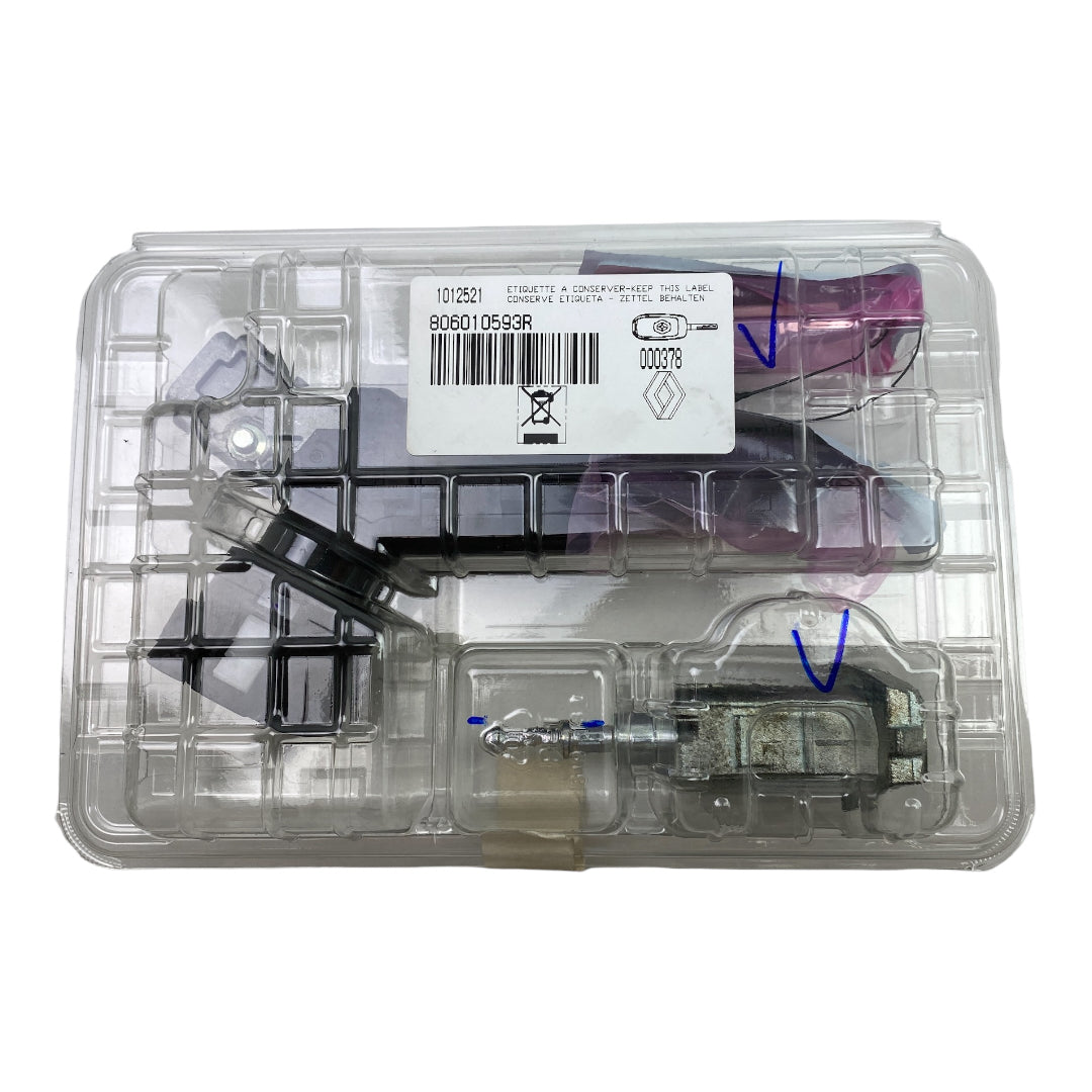 Pièce d'origine Barillet de contact avec jeu de serrures et 2 clés pour Renault Clio V Scenic IV 806010593R