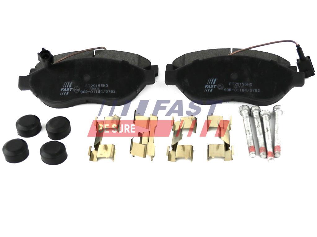 PLAQUETTES DE FREIN FIAT DUCATO 06> AVANT 2-CAPTEURS 12/15/17Q LIGHT.