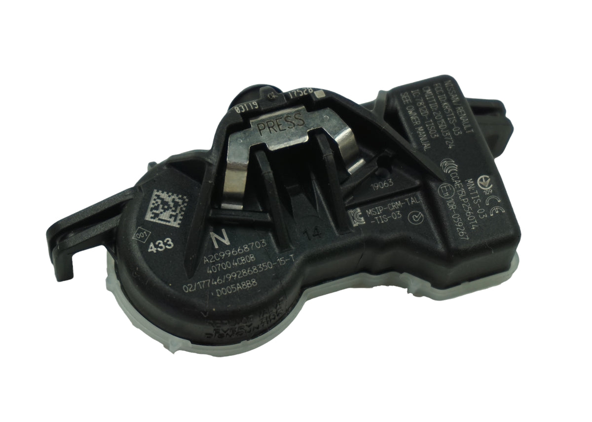 Capteur TPMS de pression des pneus neuf d'origine Renault 407004CB0B