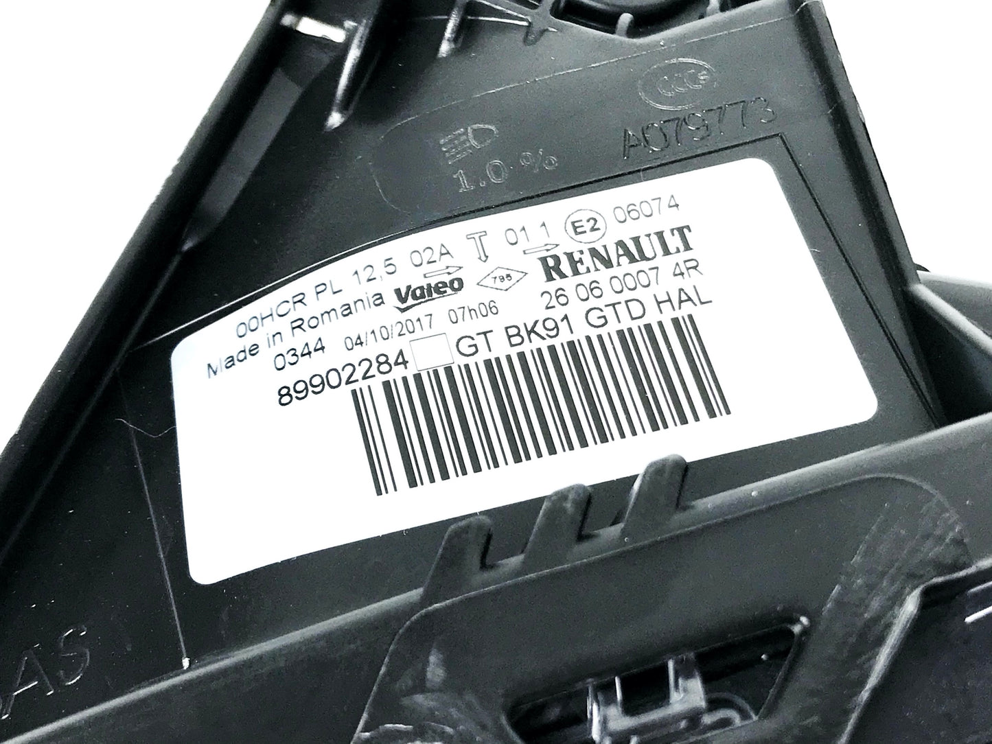 Pièce d'origine Phare gauche noir avec lentille pour Renault Laguna III 260605017R.