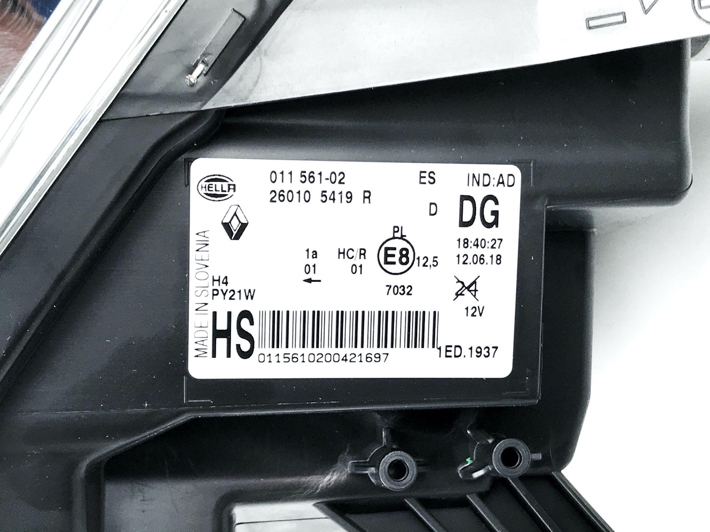 Pièce d'origine Phare droit pour Renault Twingo III 260106910R