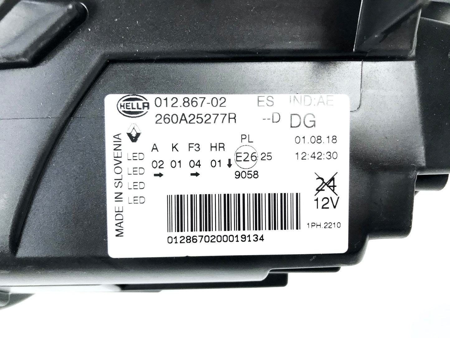 Pièce d'origine Feu antibrouillard avant droit pour Renault Clio IV RS Megane IV RS 260A25277R