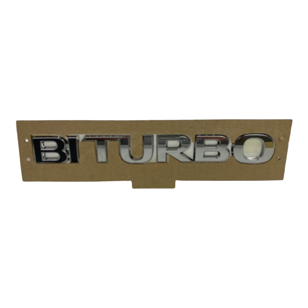Emblème logo noir Biturbo neuf d'origine Opel Vivaro B