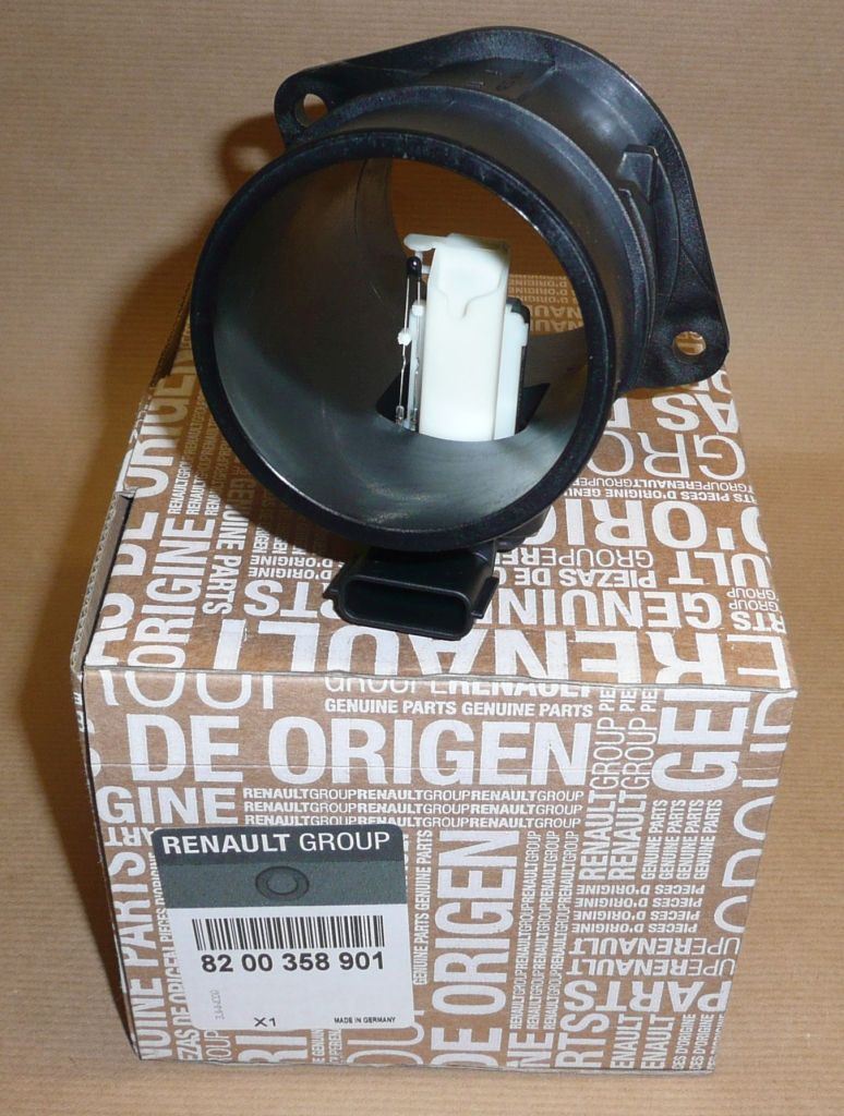 Débitmètre d’air d’origine Renault — 1.5DCI Clio 05-/Laguna 07- — 8200358901 — photographie de la pièce