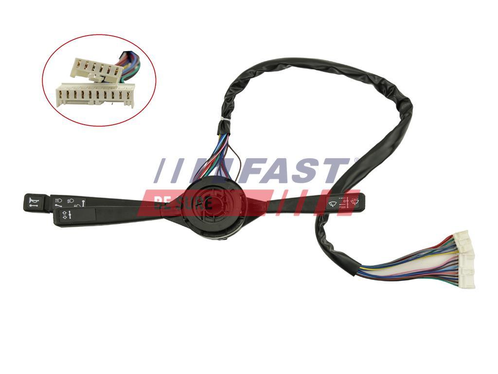 COMMUTATEUR DE COLONNE DE DIRECTION IVECO DAILY 90> 96> 6-PIN + 10-PIN.