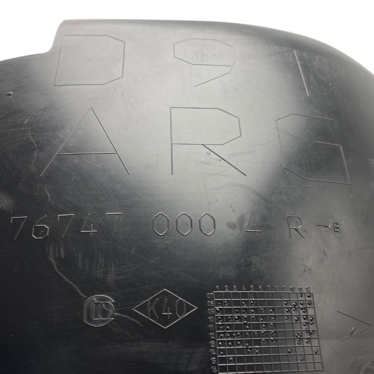 Pièce d'origine pare-boue arrière gauche pour Renault Laguna III Coupe 767470004R.