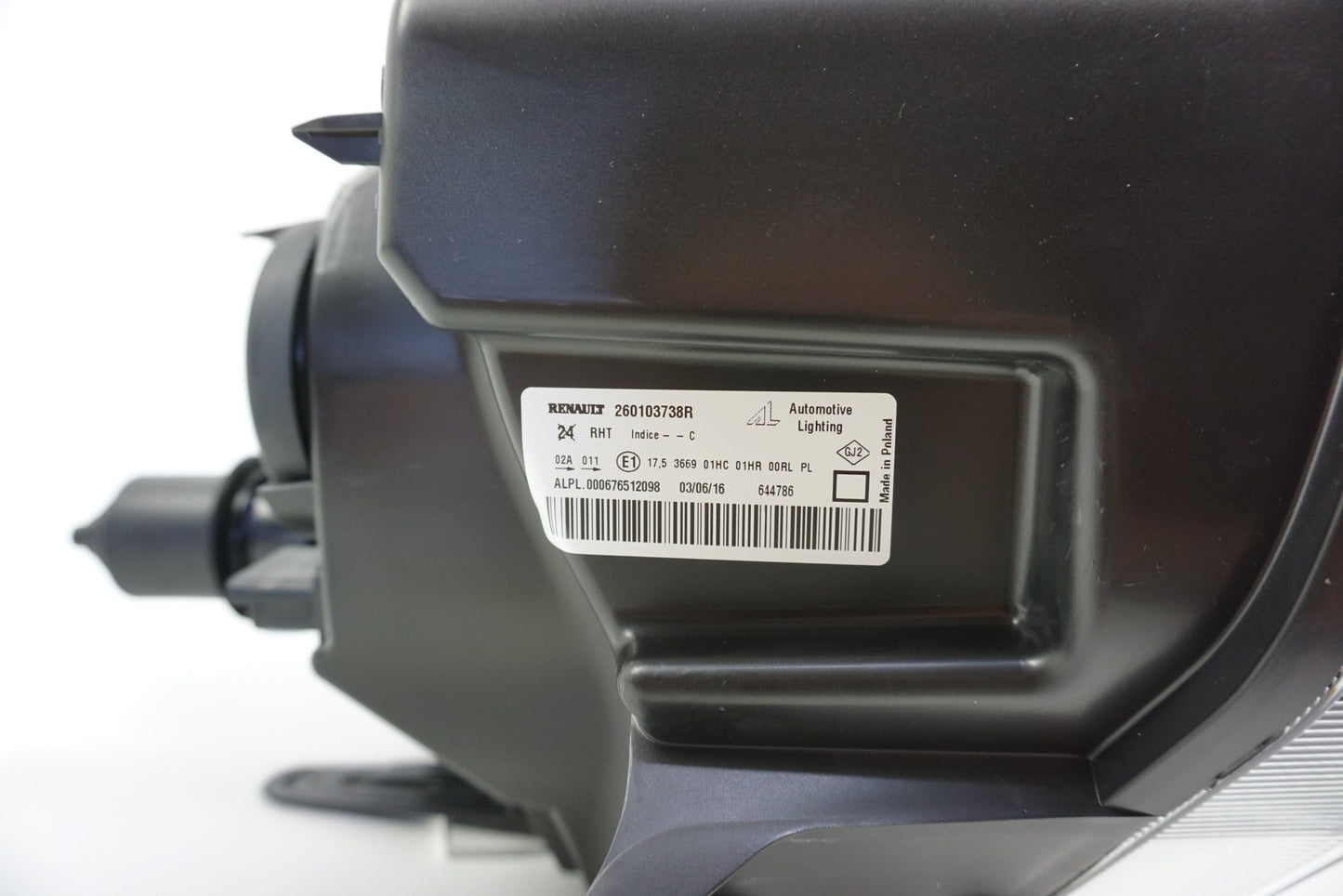 Pièce d'origine Phare avant droit pour Dacia Duster 260103738R