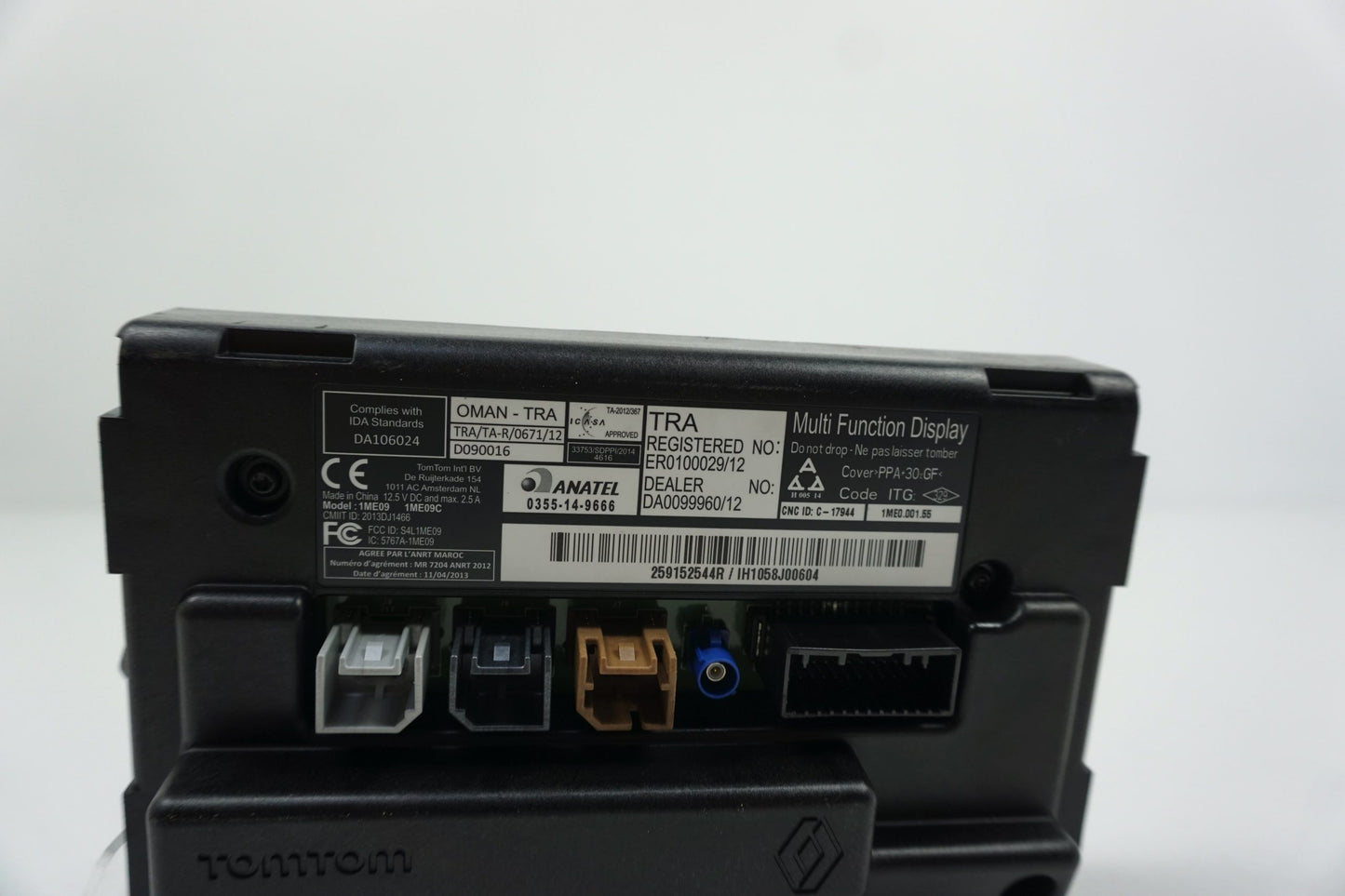 Pièce d'origine Écran de navigation TomTom pour Renault Clio IV Captur 259152544R