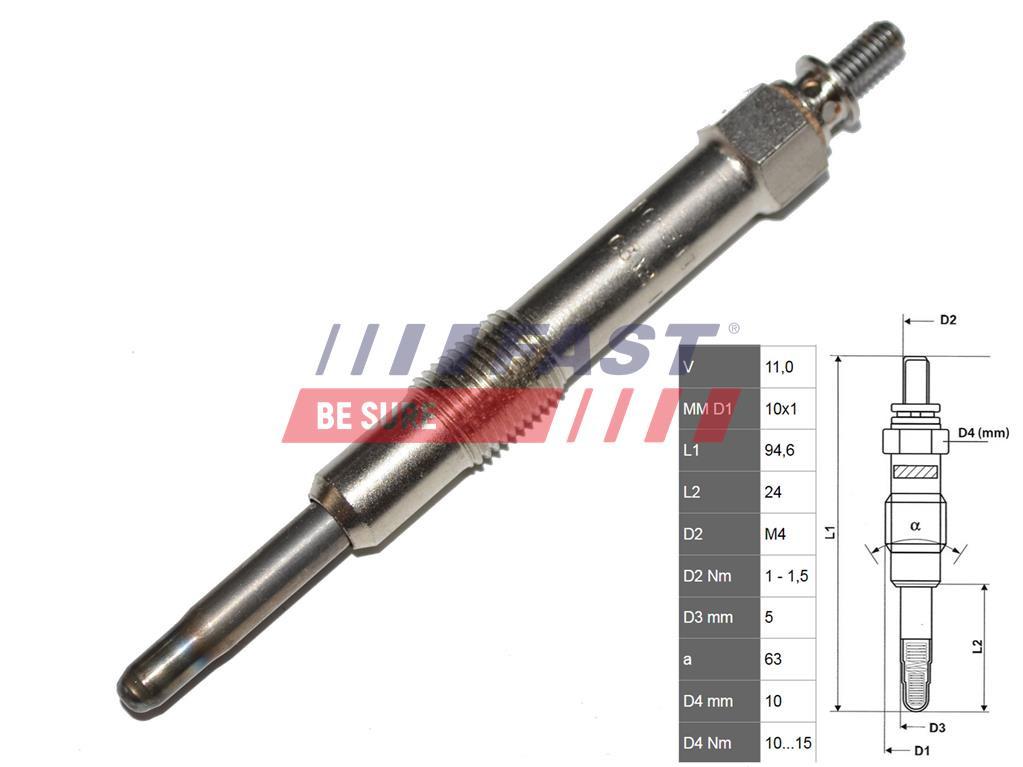 BOUGIE DE PRÉCHAUFFAGE ALFA 147 /156 00> 1.9 JTD.