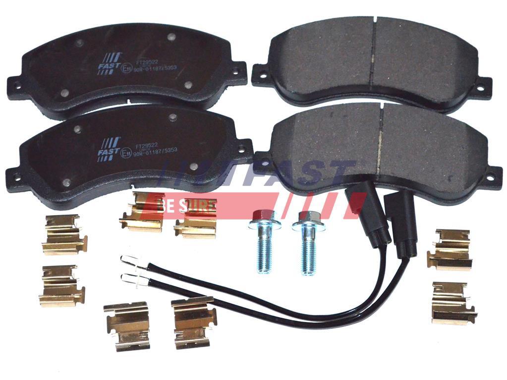 PLAQUETTES DE FREIN FORD TRANSIT 06> AVANT 2-CAPTEURS 330/350.