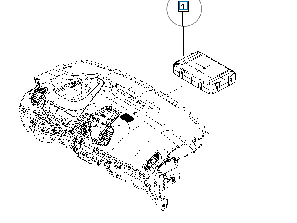 Pièce d'origine Module de navigation pour Renault Espace V 282752170R