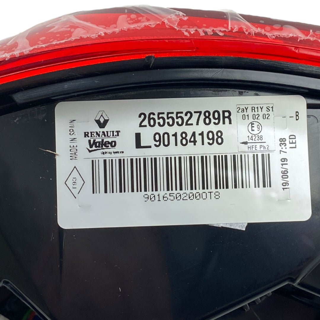 Pièce d'origine Feu arrière gauche pour Renault Kadjar phase 2 265552789R