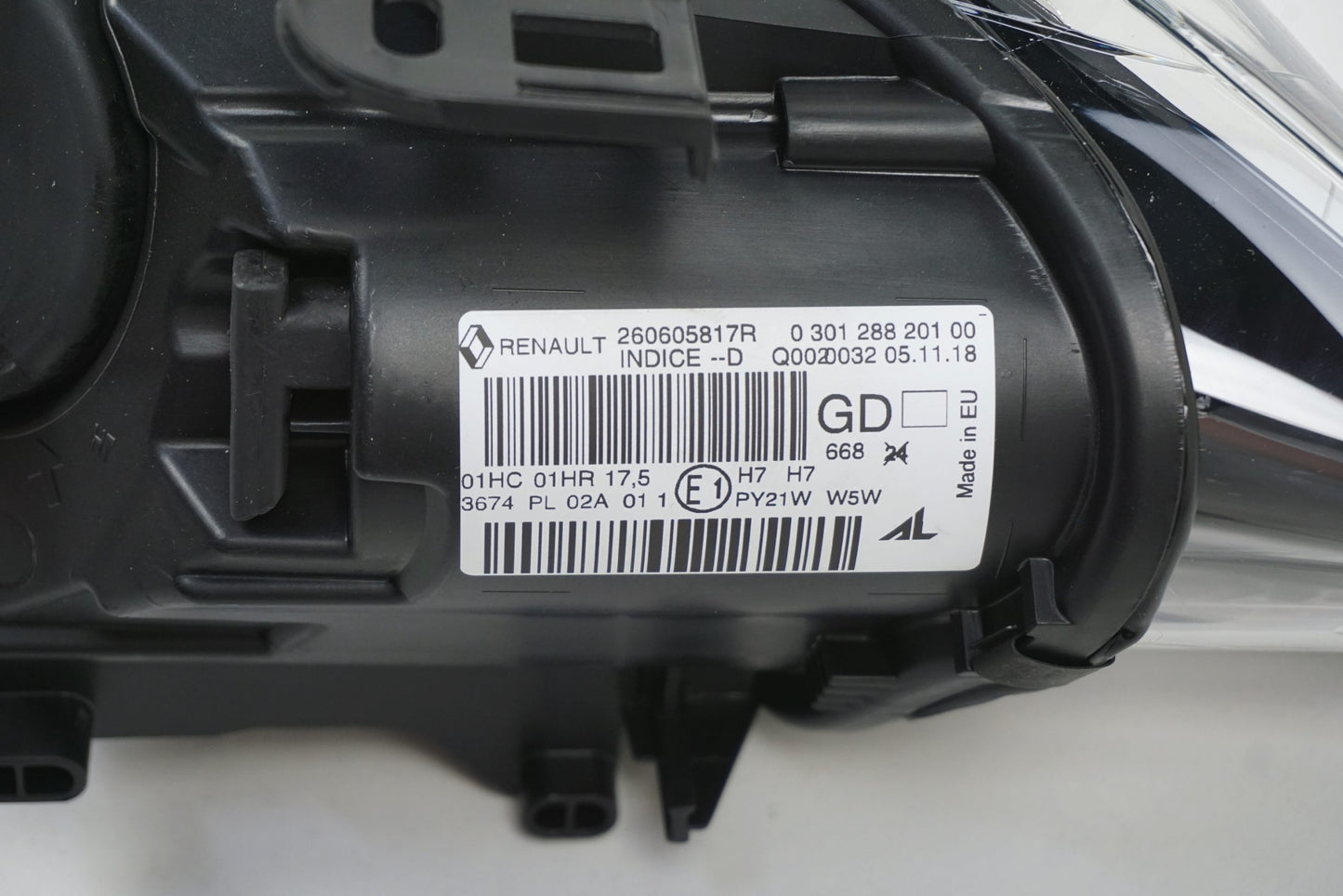 Pièce d'origine Phare gauche pour Renault Megane III phase 2 260605817R