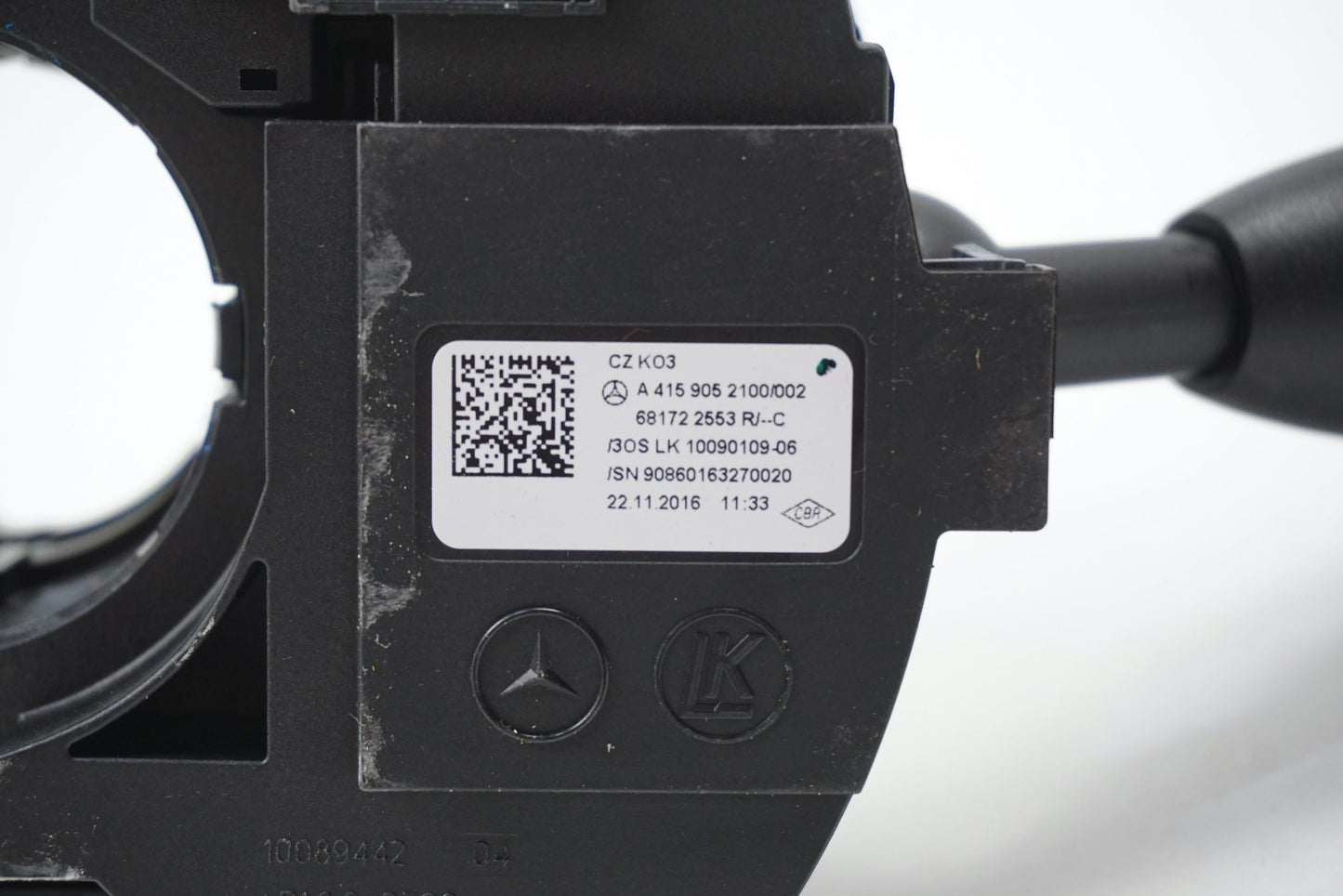 Pièce d'origine Commodo de colonne de direction avec ressort tournant et régulateur de vitesse pour Mercedes Citan A 415 905 2100/002