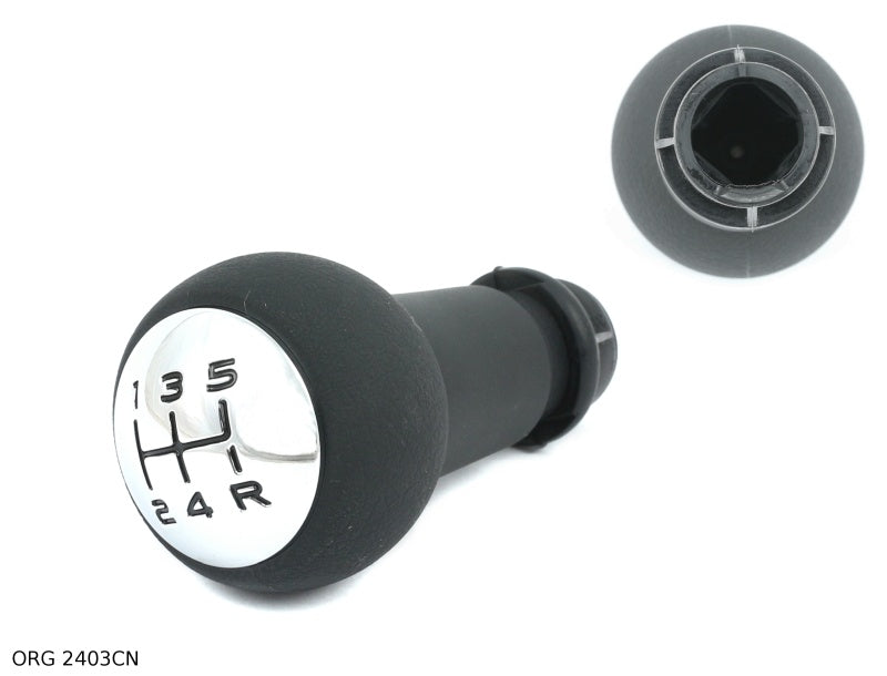 * Pièce d’origine pommeau de levier de vitesse pour Citroën/Peugeot 5B Citroën C2/C3/Peugeot 407 argenté, 2403CN.