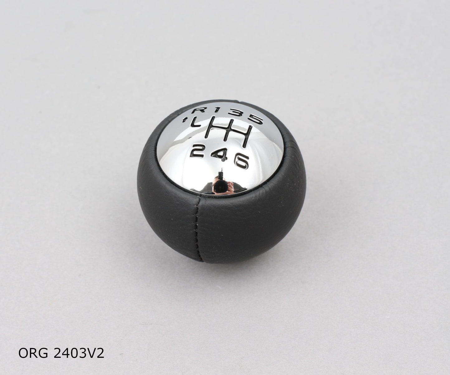 * Pièce d’origine pommeau de levier de vitesse pour Citroën/Peugeot 6B Peugeot 307/407 chromé satiné, 2403V2.