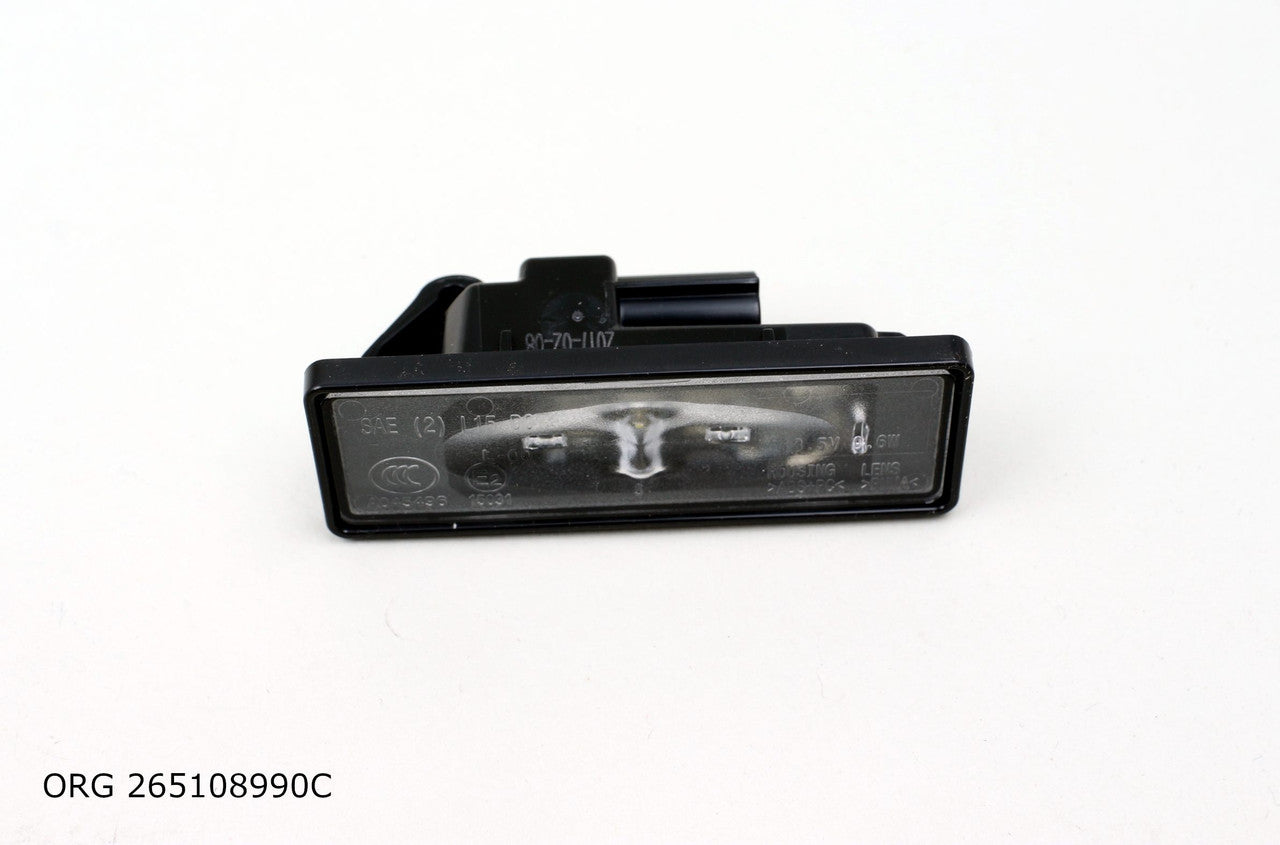 Pièce d’origine éclairage de plaque d’immatriculation 06-10, LED pour Renault Master, 265108990C