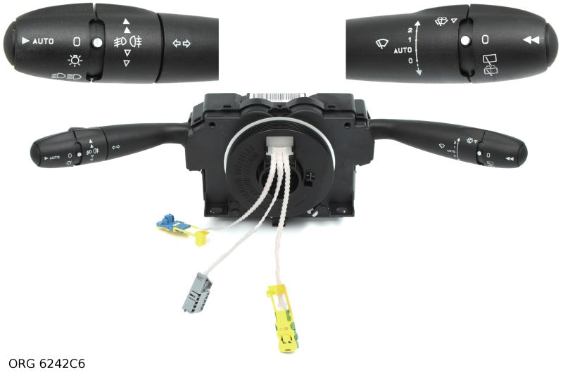 *Pièce d’origine commodo d’éclairage pour Peugeot 206 (depuis 2002) / Peugeot 307 / 807, 6242C6, 6242.C6.